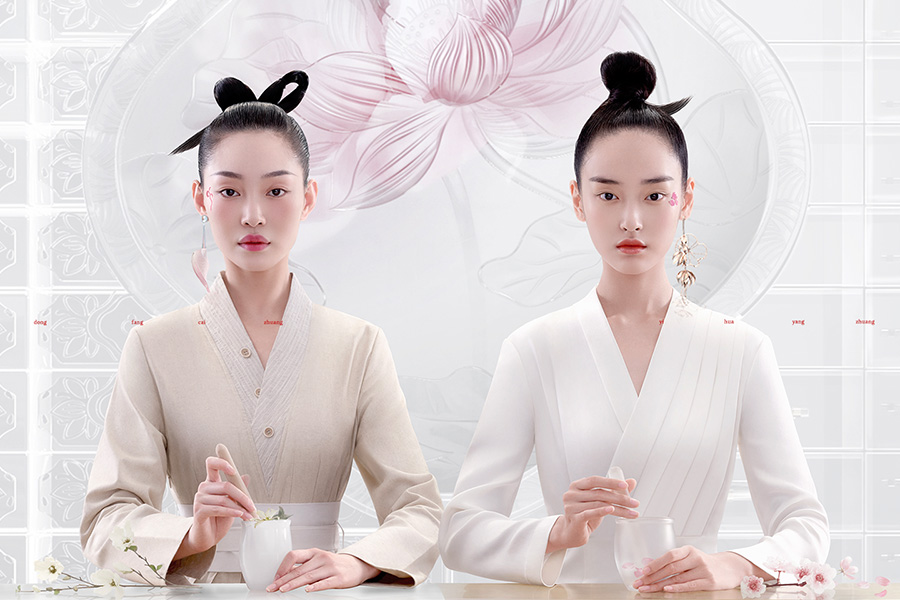 國潮彩妝品牌定位:“國貨之光”花西子的彩妝包裝設計